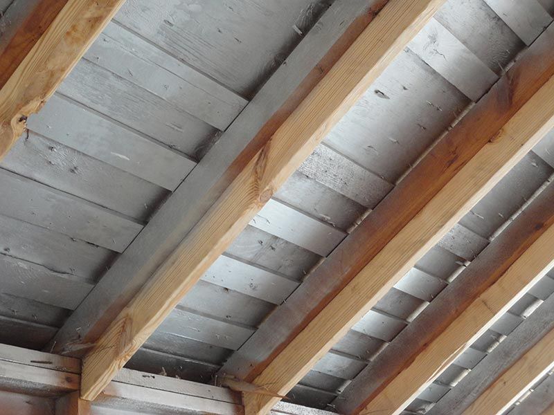 Radiant X installed beneath roof decking
